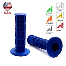 2 PCS CNC Rubber Hand Grips For Universal 7/8" 22mm Handlebar End Motorcycles