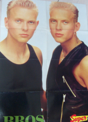 Bros , Florent Pagny , french poster géant 76 x56 cm .