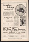 1917 GRAY INBOARD BOAT MOTOR ENGINE DETROIT MICHIGAN NAUTICAL MARINE 21009