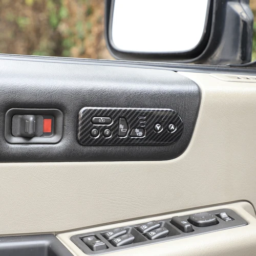ABS Carbon Fiber Interior Center Console Trim Cover Set Fits Hummer H2 2003-2007 - Picture 11 of 30