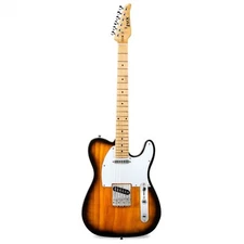LyxPro 39" Telecaster Style Electric Guitar, Full-Size Paulownia Body, Sunburst