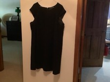 NIPON BOUTIQUE Classic Sophisticated Black Cap Sleeve Dress, Fully Lined Size 24