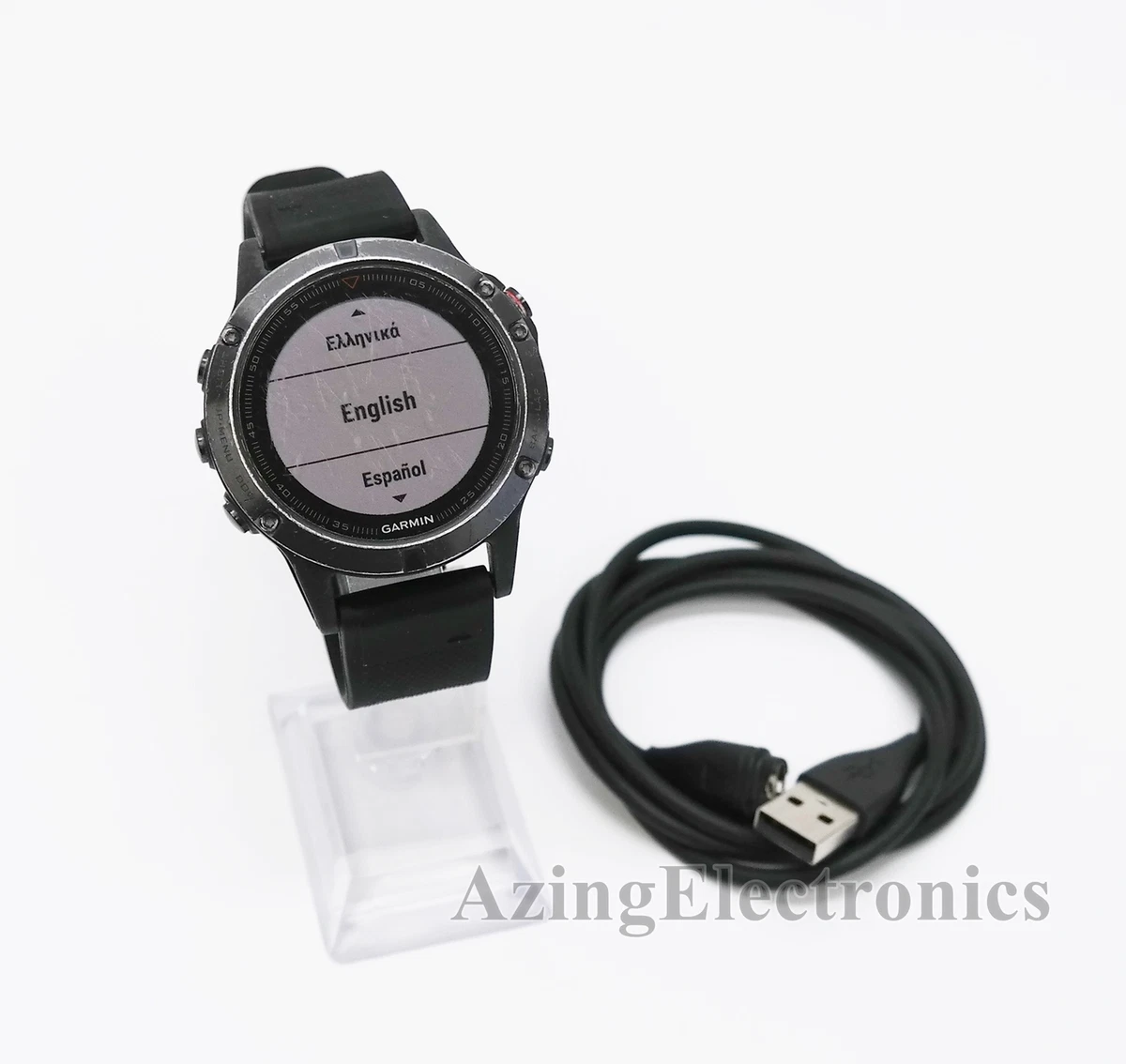 ubehageligt ild kobber Garmin Fenix 5X Slate Gray Sapphire Black Band GPS Multisport Watch  753759181512 | eBay