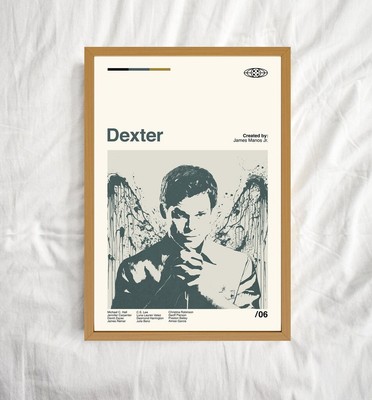 Dexter Poster, Dexter Movie Poster, Retro Movie   Poster No Frame, Movie  Poster