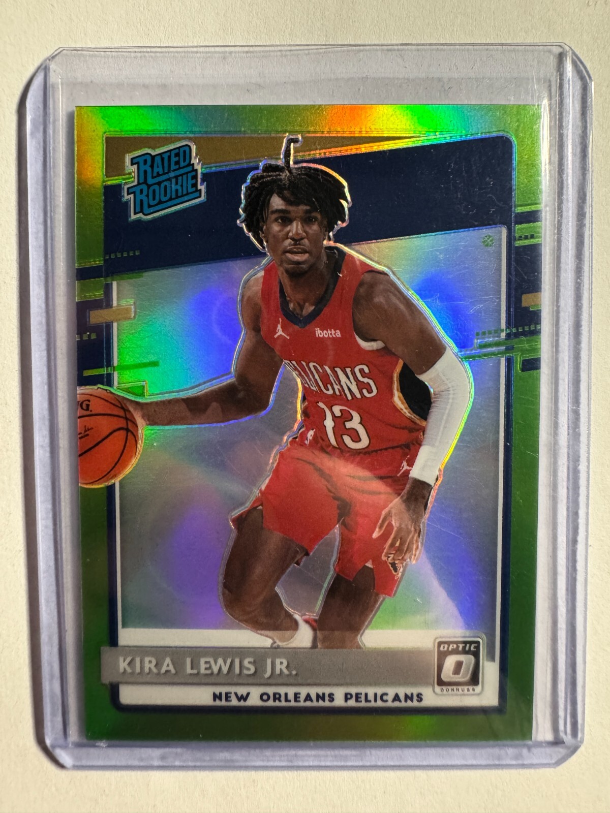 K310,778 - 2020-21 Donruss Optic Lime Green #163 Kira Lewis Jr. RR #/149