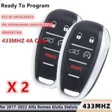 2 X For 2017-2022 Alfa Romeo Giulia Stelvio 5B Smart Key Remote Fob KR5ALFA434