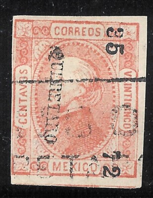 ubd67 Mexico 1872 Queretaro 35-72 imperforate Sc#95 Mc#77 | eBay