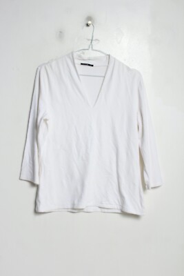 Comma Damen Tunika Bluse Top weiß - Größe EU 42 (F59)