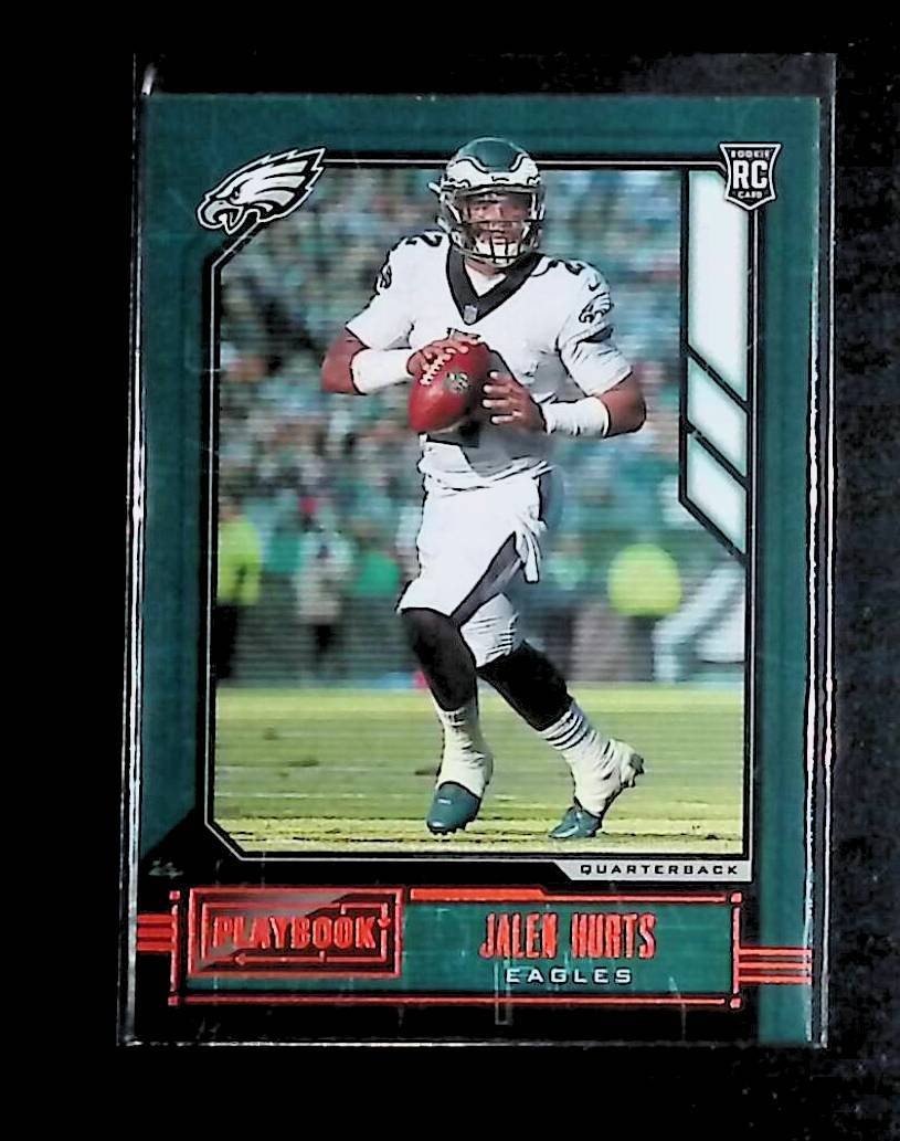Jalen Hurts 2020 Panini Playbook #112 Orange Philadelphia Eagles