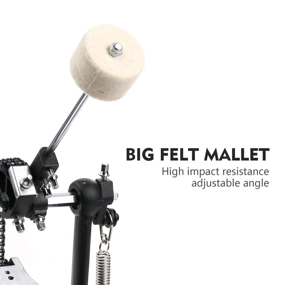 Bass drum pedal,Double Chain Drum Step on Hammer,Single Bass Drum Pedal