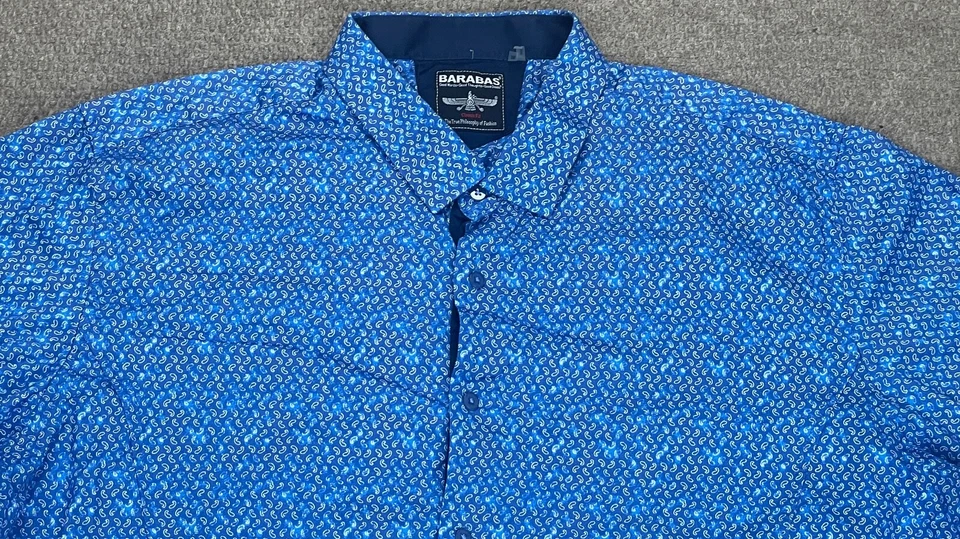 Barabas Men's Button Up Long Sleeve Dress Shirt Size 3XL - Image 4 of 4