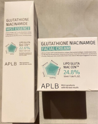 APLB 2 x Glutathione Niacinamide Facial cream+Mit Essence  Neu in OVP