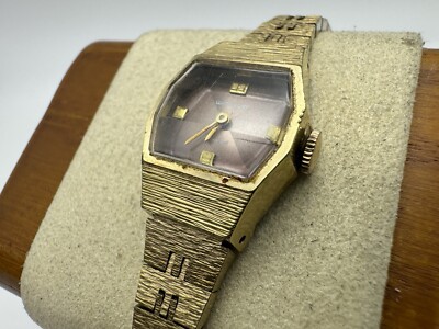 Vintage Wittnauer Bark Style Ladies Mechanical Wristwatch 5K w Hour Glass Dial Vintage Wittnauer Bark Style Ladies Mechanical Wristwatch 5K  main image 4