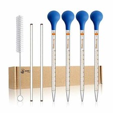 Droppers 10ml Pipettes Glass Graduated Dropper Lab Pipette Liquid Pipette Pack 7