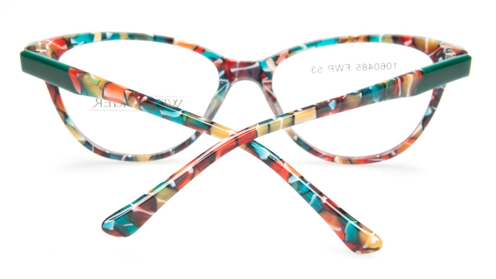 NEW WITTNAUER MURIEL RED PATTERN EYEGLASSES GLASSES FRAME 5316135