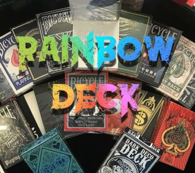 #ad Rainbow Deck Magic Trick With Rare Playing Cards GBP 19.99