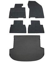 Gummi FußMatten Kofferraumwanne FüR Hyundai Santa Fe 4 2018-2020 Set Gummimatten