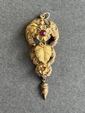 Antique Victorian 18k 18ct Gold Paste Pendant Lamborn & Wagner