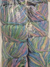 Lot of 10 Louisa Harding Anise Tape Yarn Cotton Blend 76 Yards Blue Green Pink 