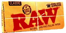 Raw Classic Supreme Creaseles King Size Rolling Papers Slim *Discounts* USA SHPD