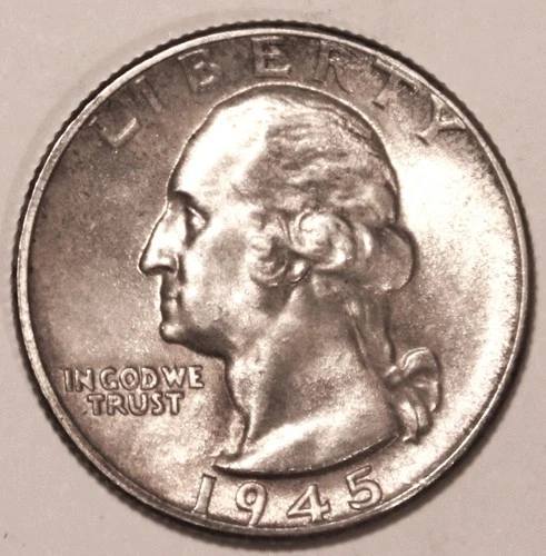 1945-P Washington Silver Quarter - BU - #0126EA