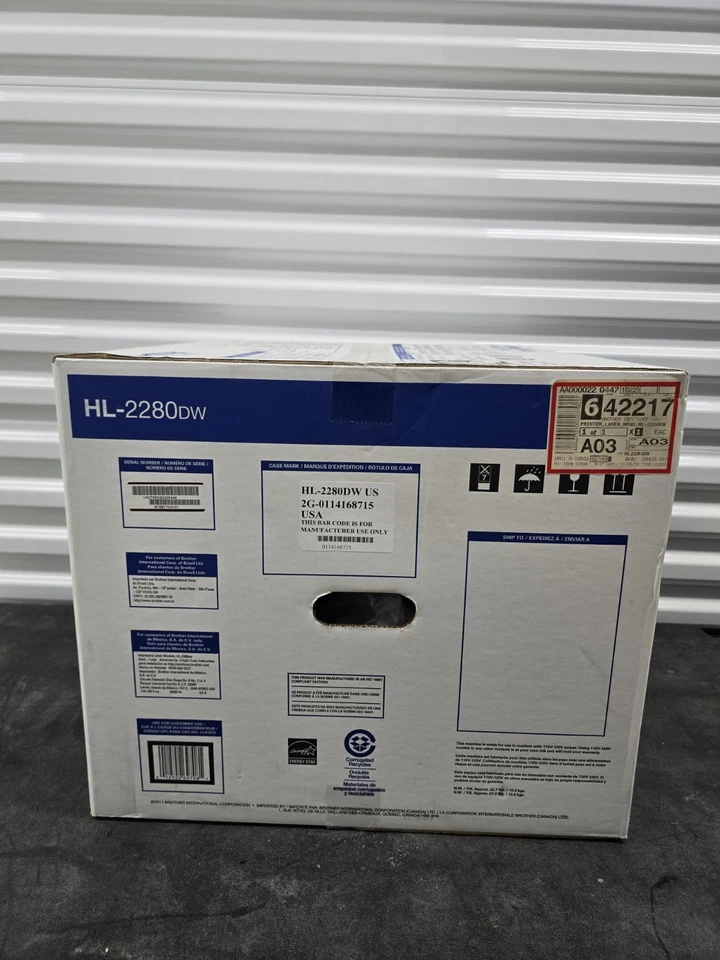 New Unopened Sealed Brother Hl-2280dw Laser Printer Wireless Copying Scanning - Image 2 of 4