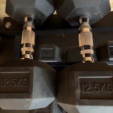 PRIMAL STRENGTH 12.5kg Rubber Hex Dumbbells Pair