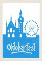 Holzschild 30X20 Cm MüNchen Oktoberfest Riesenras Blau Deko Geschenk Holz Schild