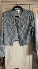 H&M Tweed Boucle Cardigan Thin Jacket - New Without Tags Size EUR S UK 10
