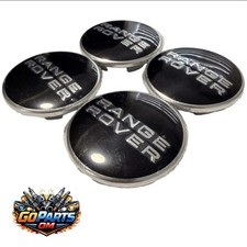 Range Rover Land Rover 4x Black Finish Wheel Center Caps - 4 Pc - Hub Cap Hse
