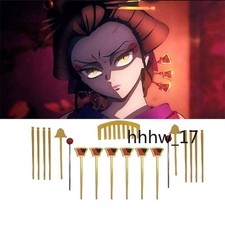 Demon Slayer: Kimetsu no Yaiba Cosplay Prop Hairpin Headdress Full Set Halloween