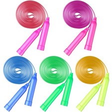 Colorful Jump Rope Plastic Handles Adjustable Skipping Rope For Kids 7.2 Feet