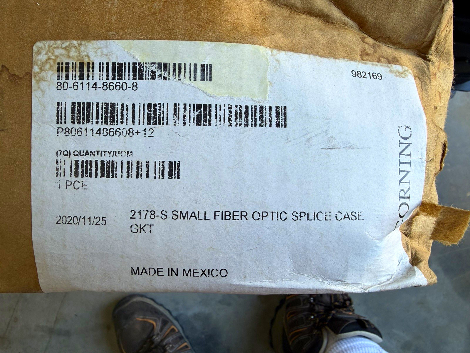 Corning 2178-S Fiber Optic Splice Closure Small Splice Case Black