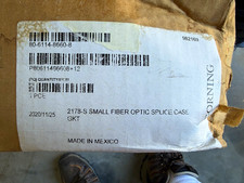 Corning 2178-S Fiber Optic Splice Closure Small Splice Case Black