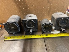 Assorted vintage aircraft instruments, Attitude Indicator, VSI, DG Compass