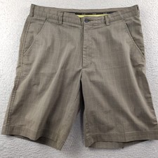 AUR Golf Shorts Men's Size 34 Brown Plaid