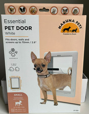 Hakuna Pets Small Dog / Cat Essential Pet Door White incl. Locking Panel