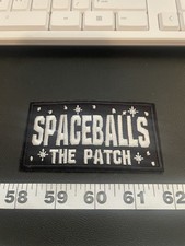 Spaceballs The Patch Black And White Rectangular Iron On Patch