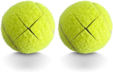 2PCS Precut Tennis Balls for Walkers, Heavy Duty Long Lasting Glide Balls - Prec