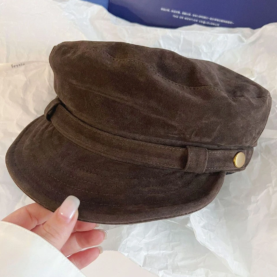 复古报童帽女式秋冬纸童帽子遮阳帽画家帽贝雷帽 — 第 2/4 张图片