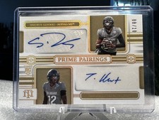 2025 National Treasures Collegiate Shedeur Sanders/Travis Hunter Dual Auto 8/10