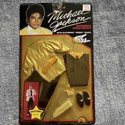 Michael Jackson Authentic Stage Outfit Set 12in Jacket Pants Shoes Glove 1984