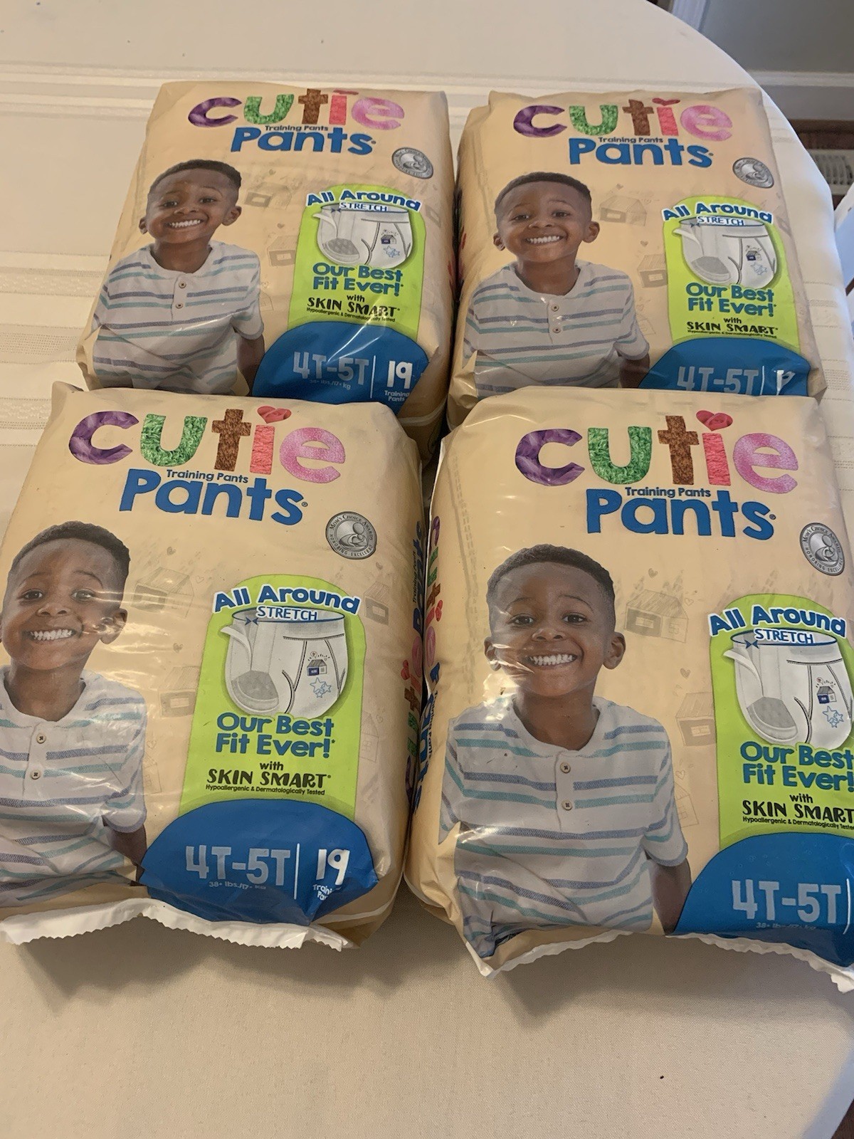 Cuties Training Pants for Boys Size: 4T-5T 38 Lbs. Plus, 152 pull-ups!!!! 8 pack
