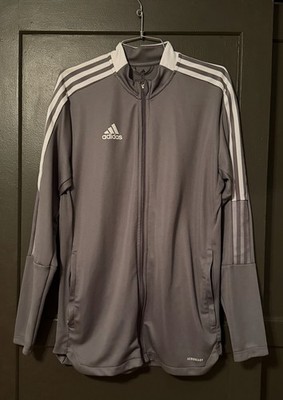 Adidas Tiro 21 Track Jacket Men's Large Training Jacket Full Zip Color Gray