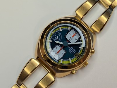 ALBA Seiko AKA Gold Chronograph Nov 1996 V657-6030 seltene Quarzuhr