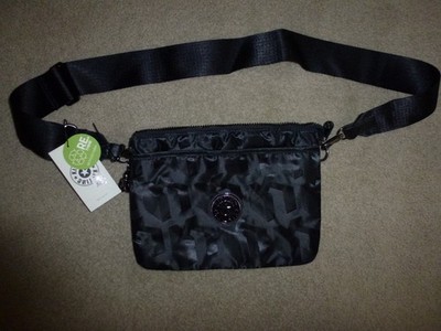 Kipling Live Light NWT Black K17778 Gun Metal Hardware Retail $109.00 RARE