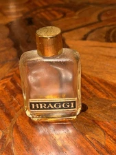 Vintage Charles Revson BRAGGI Cologne 1/2 Oz MINI Empty Bottle
