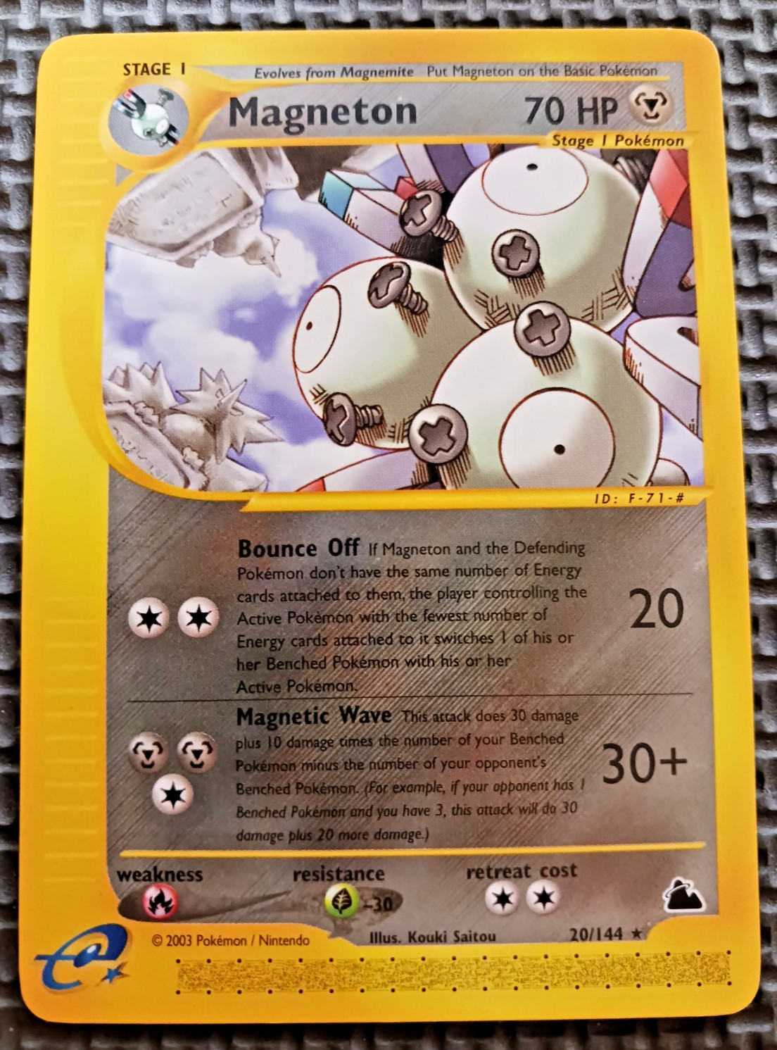 2003 Pokemon Skyridge #20 Magneton Non-Holo LP+