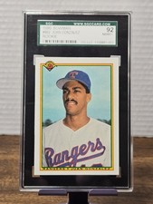 1990 JUAN GONZALEZ Bowman #492 ROOKIE GRADED 92!!!!
