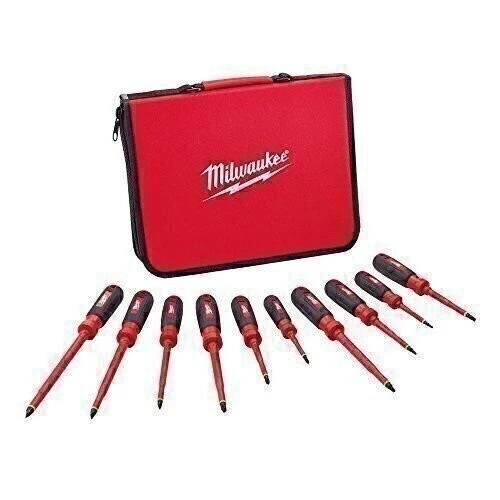Milwaukee 48-22-2210 Screwdriver Set Adjustable Storage 1000V Insulated 11 Piece - Image 3 of 4